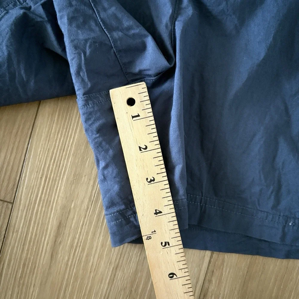 Eddie‎ Bauer Shorts Womens Size 18 Blue Chino Zip Cargo Pocket 7